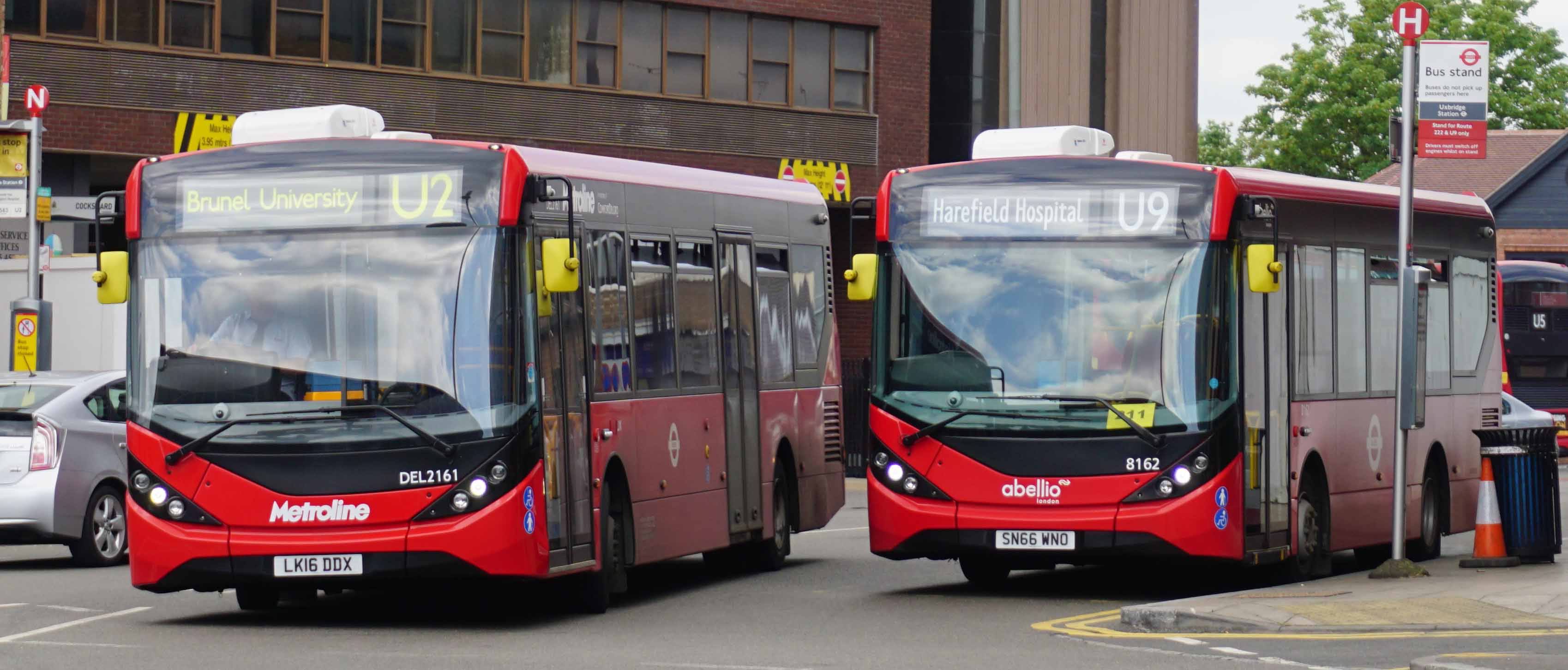 Abellio Alexander Dennis Enviro200MMC 8162 & Metroline DEL2161